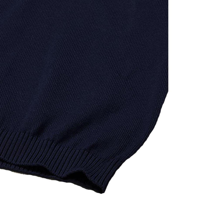 LES TOP Maglia Smanicata blu da Bambino/a con collo a Punta