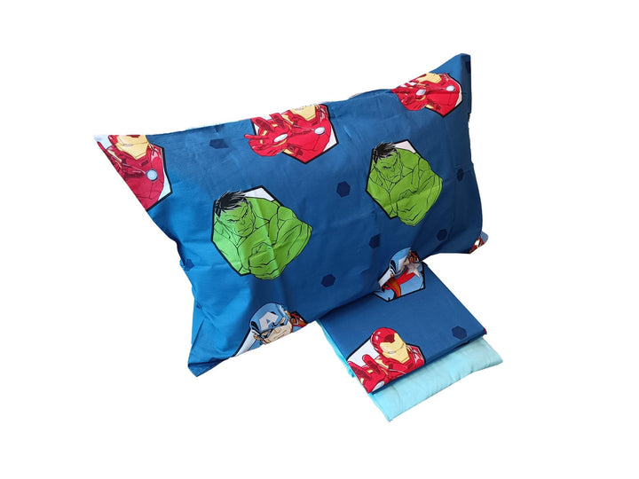 DISNEY-MARVEL Completo Letto, Lenzuolo Sopra, Lenzuolo Con Angoli, Federa. 100% Cotone