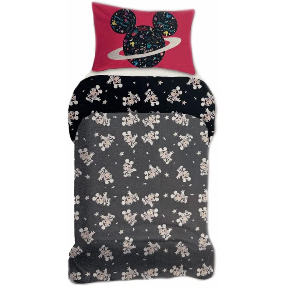 DISNEY-MARVEL Completo lenzuola, set 3 pezzi, sotto con angoli, sopra, federa, 100% Cotone