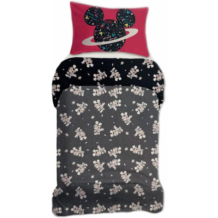 DISNEY-MARVEL Completo lenzuola, set 3 pezzi, sotto con angoli, sopra, federa, 100% Cotone