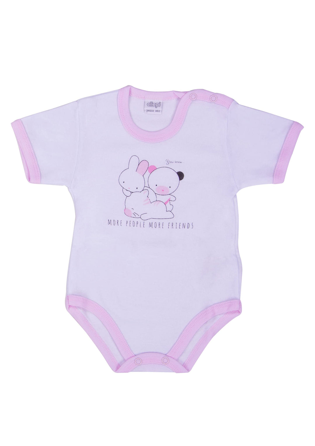 ELLEPI Body in Cotone Leggero per il Tuo Bambino, Fantasia Variabile, Confezione 2 Pz - Cassaniti