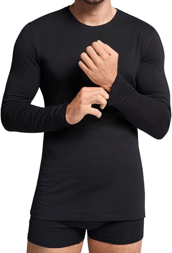 NAVIGARE 3 Maglia uomo intima caldo cotone maniche lunghe Girocollo art. 113 - Cassaniti