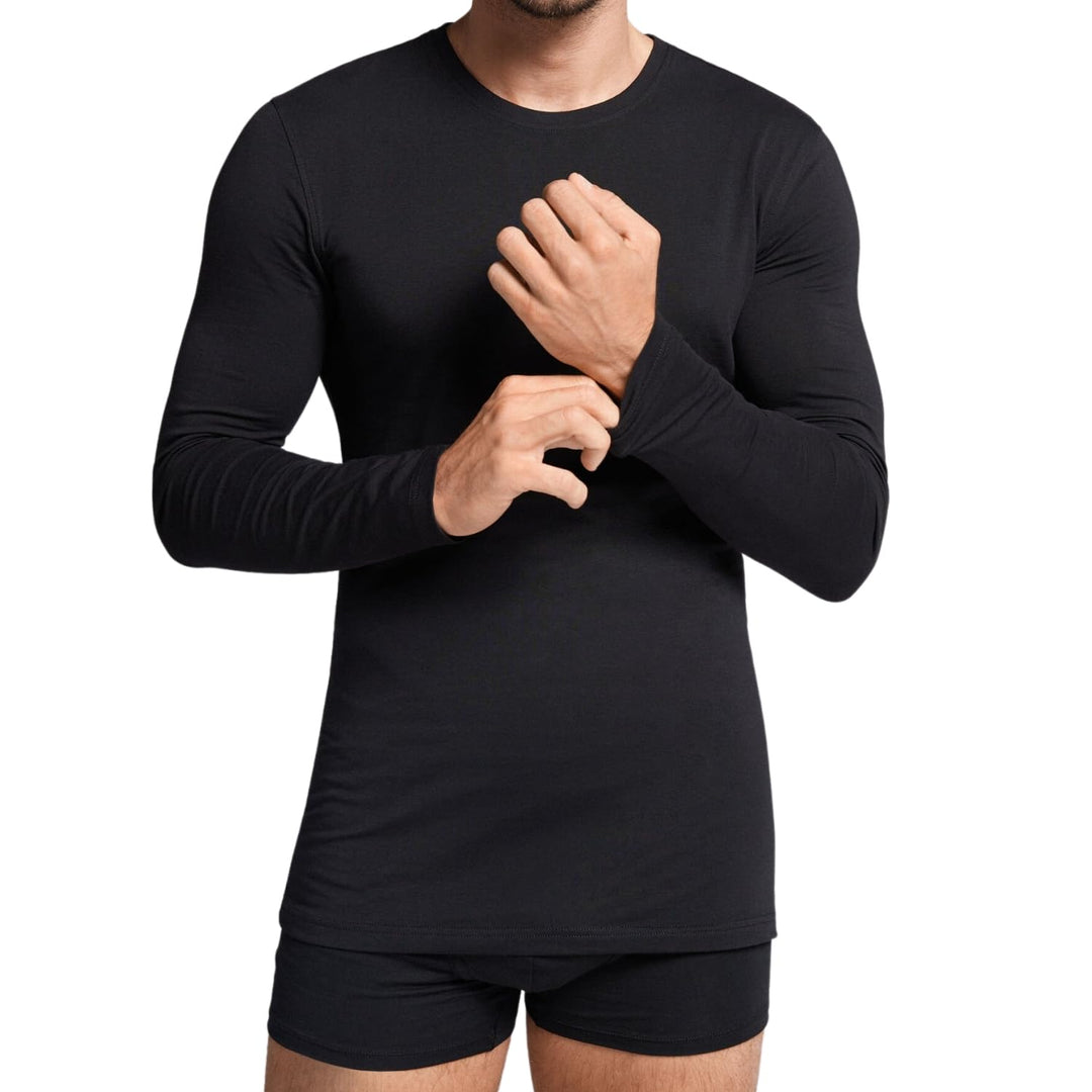NAVIGARE 3 Maglia uomo intima caldo cotone maniche lunghe Girocollo art. 113 - Cassaniti