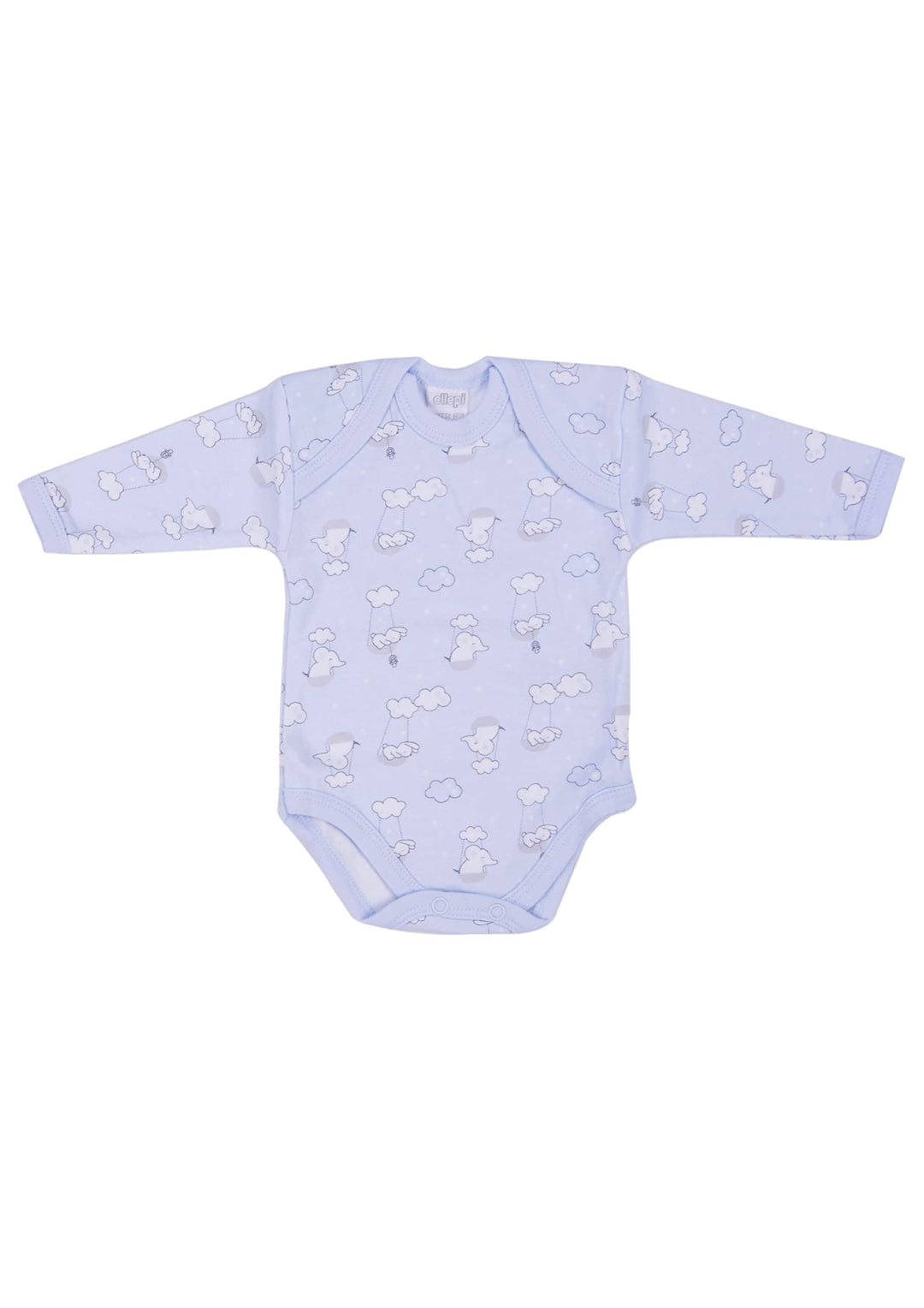 ELLEPI Body Manica Lunga Caldo Cotone Garzato Pesante Neonato Americano Confezione 2 Pz - Cassaniti