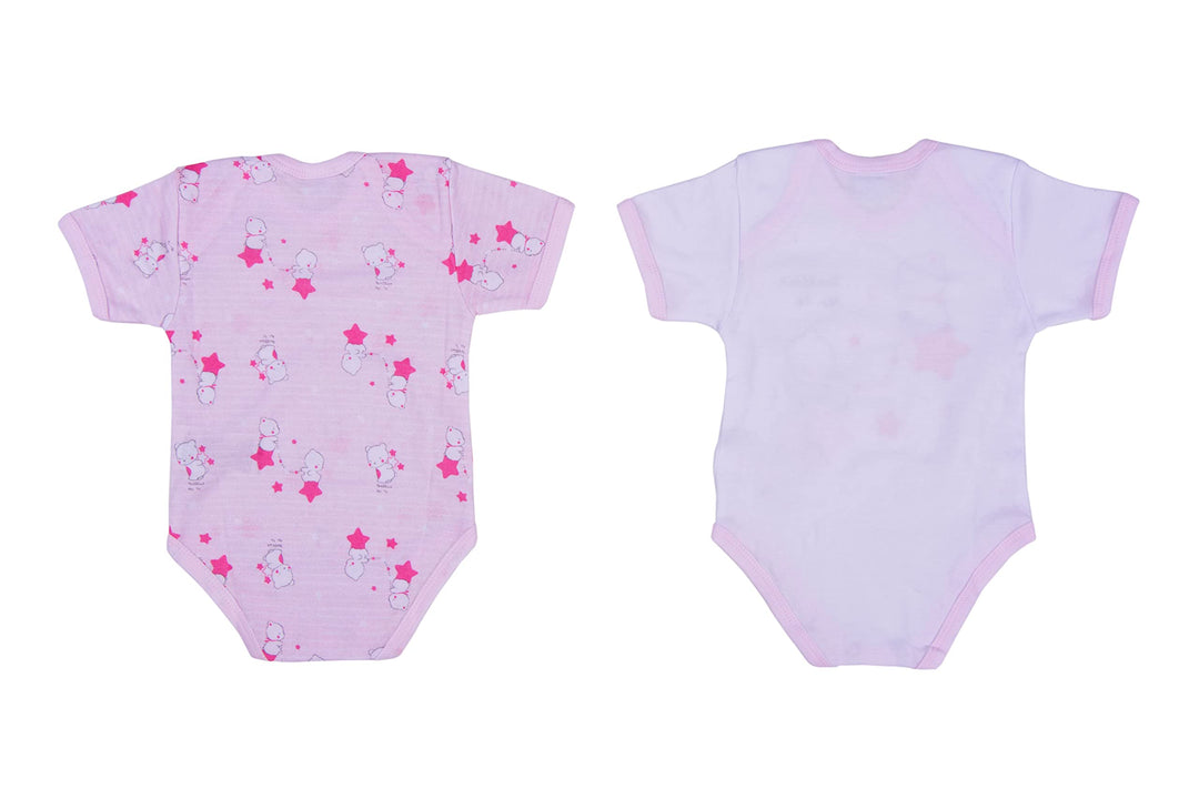 ELLEPI Body in Cotone Leggero per il Tuo Bambino, Fantasia Variabile, Confezione 2 Pz - Cassaniti