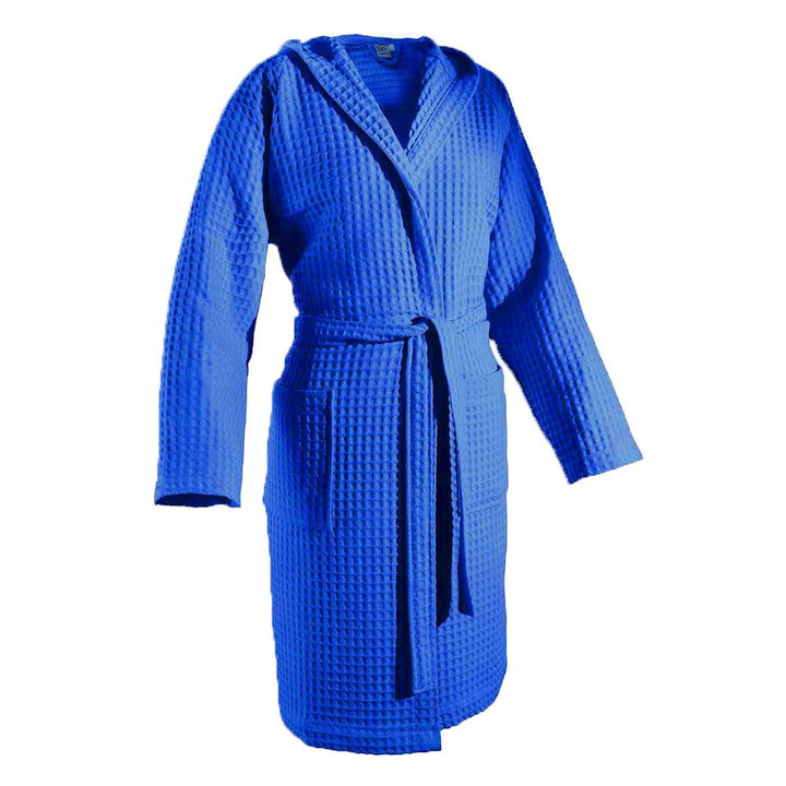 Accappatoio nido d'ape in cotone con cintura girovita