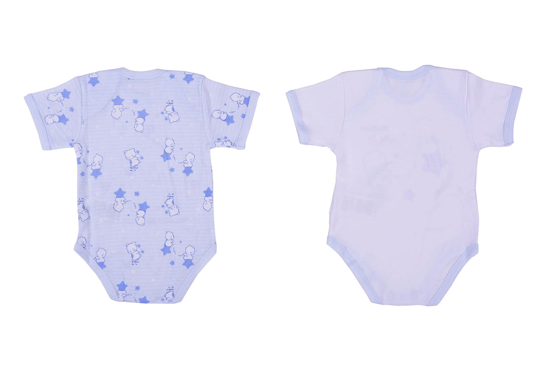 ELLEPI Body in Cotone Leggero per il Tuo Bambino, Fantasia Variabile, Confezione 2 Pz - Cassaniti