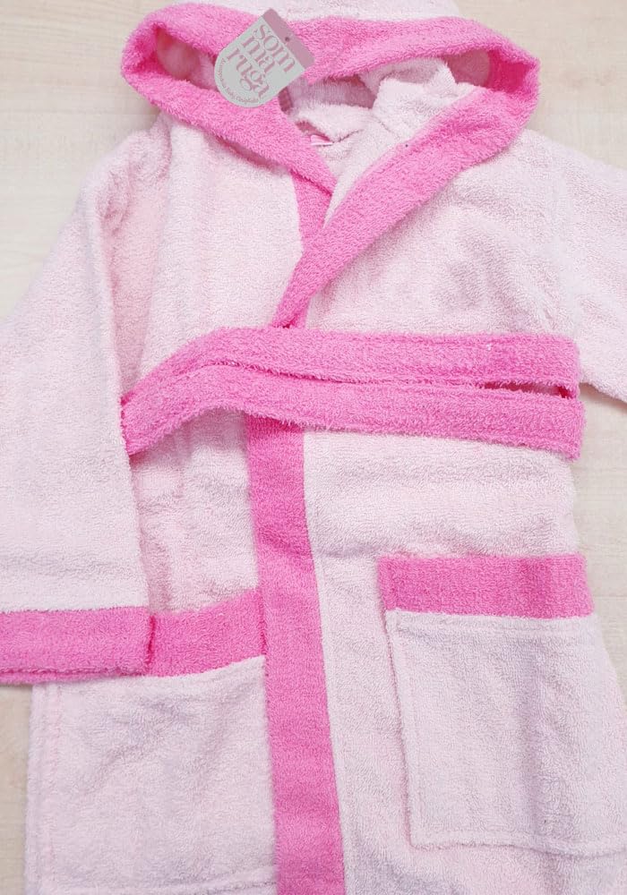 SOMMARUGA Accappatoio Bimbo- Bimba in spugna di cotone