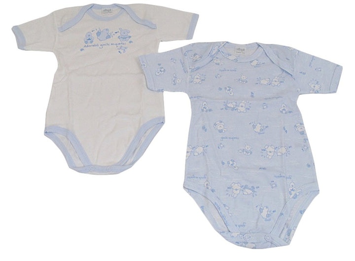 ELLEPI Body Mezza Manica Neonato Cotone Confezione 2 Pz - Cassaniti