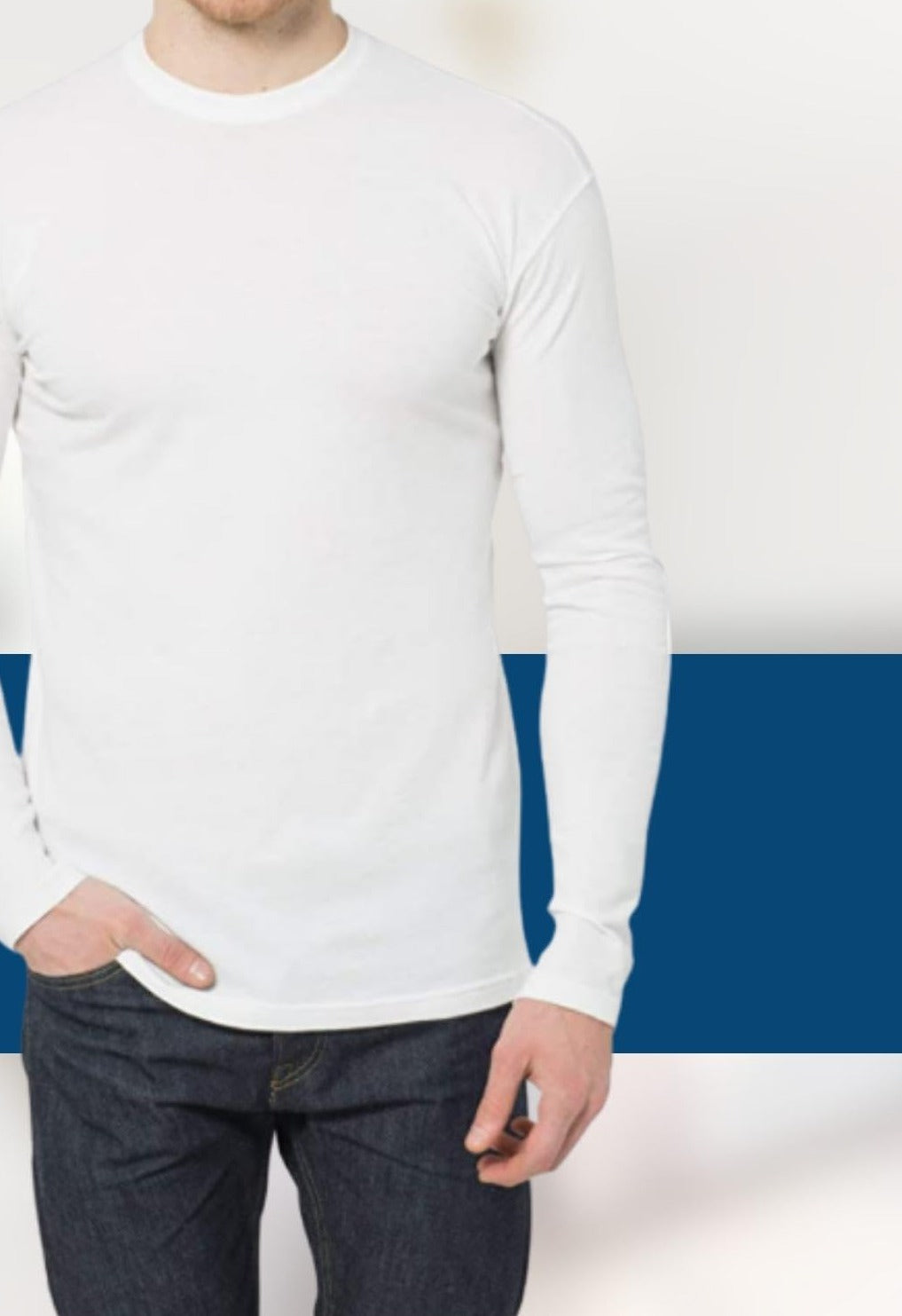 NAVIGARE 3 Maglia uomo intima caldo cotone maniche lunghe Girocollo art. 113 - Cassaniti