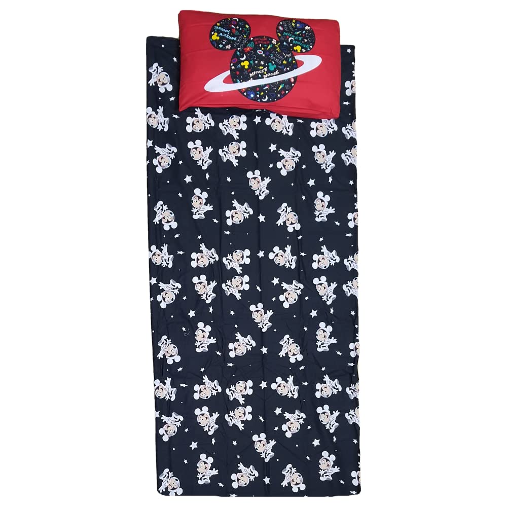 DISNEY-MARVEL Completo lenzuola, set 3 pezzi, sotto con angoli, sopra, federa, 100% Cotone