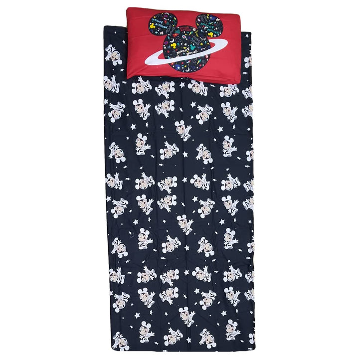 DISNEY-MARVEL Completo lenzuola, set 3 pezzi, sotto con angoli, sopra, federa, 100% Cotone