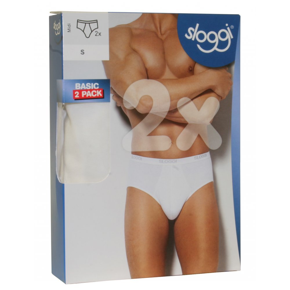 SLOGGI Men Basic 2 Slip Midi Uomo