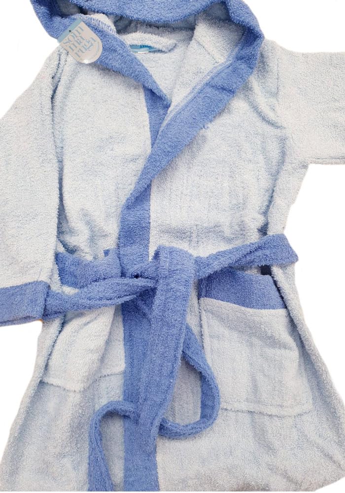 SOMMARUGA Accappatoio Bimbo- Bimba in spugna di cotone