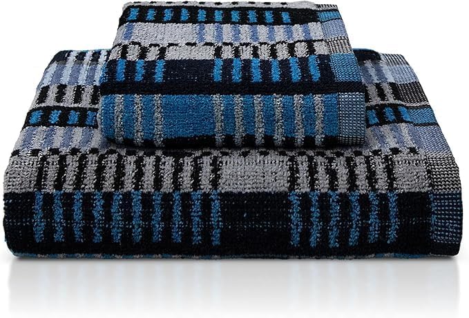 SOMMARUGA Coppia di asciugamani in spugna cinigliata (ospite+asciugamano)