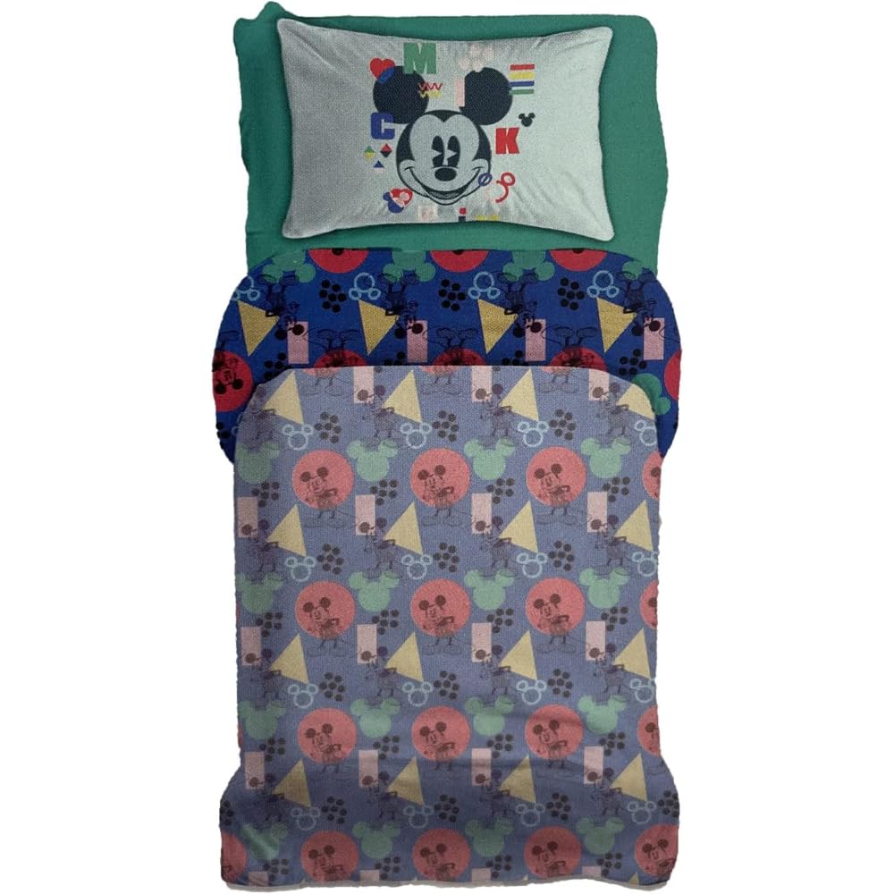 DISNEY-MARVEL Completo lenzuola, set 3 pezzi, sotto con angoli, sopra, federa, 100% Cotone