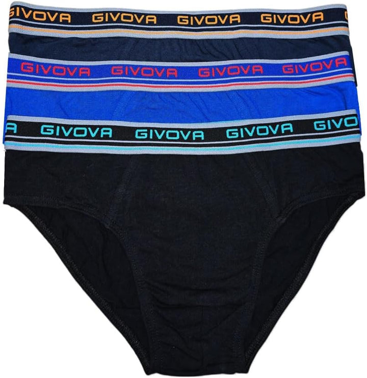 GIVOVA Slip Uomo 6 Pz Cotone Bielastico Assortiti