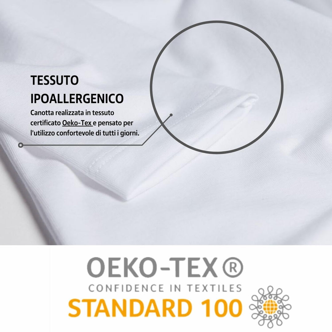 NAVIGARE 3 Maglia uomo intima caldo cotone maniche lunghe Girocollo art. 113 - Cassaniti