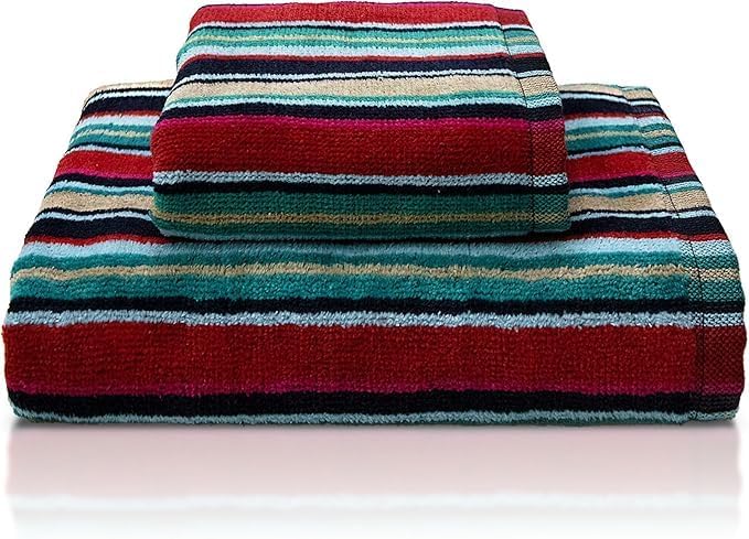 SOMMARUGA Coppia di asciugamani in spugna cinigliata (ospite+asciugamano)