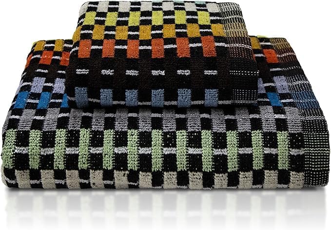 SOMMARUGA Coppia di asciugamani in spugna cinigliata (ospite+asciugamano)