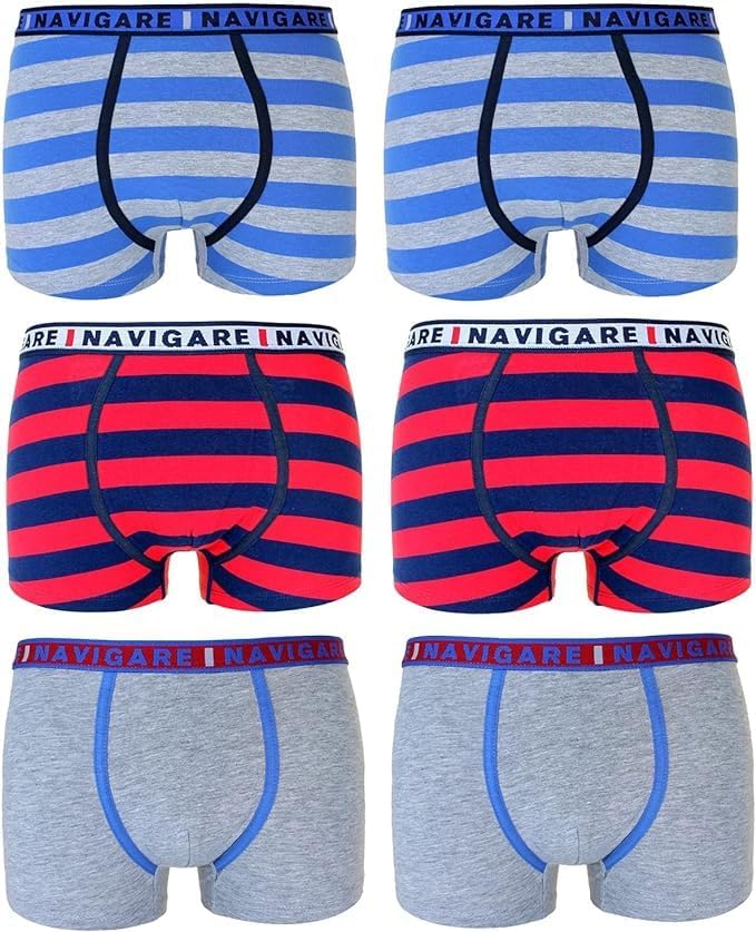 NAVIGARE 6 Boxer ragazzo fantasia moda da 3 a 16 anni - Cassaniti