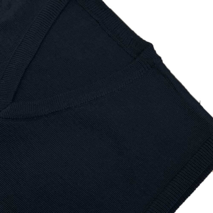 LES TOP Maglia Smanicata blu da Bambino/a con collo a Punta