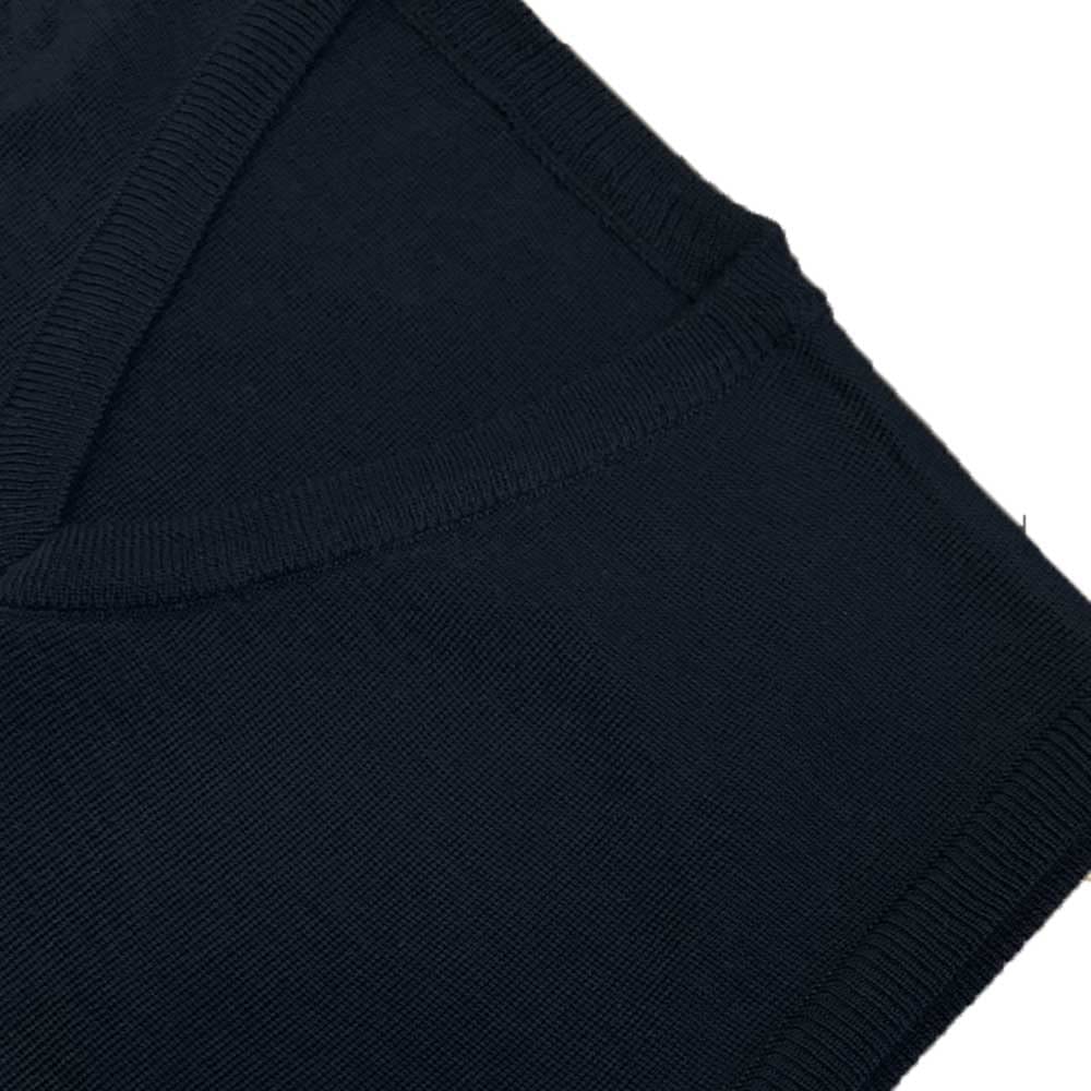 LES TOP Maglia Smanicata blu da Bambino/a con collo a Punta