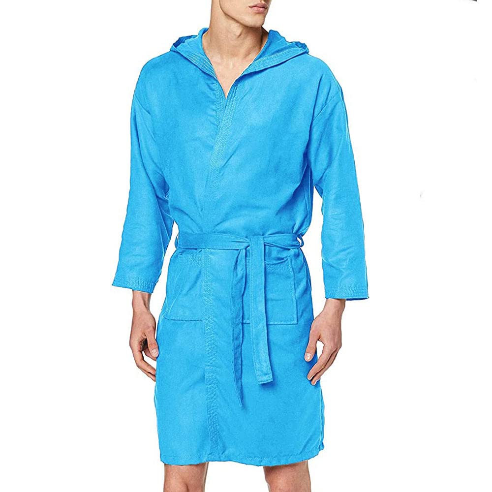 Accappatoio Microfibra Calibrato Uomo Con Cappuccio