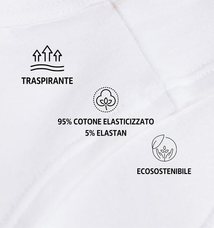 Liabel 6 Mutande Slip da Donna in Cotone Vita Alta Donna Art. T25