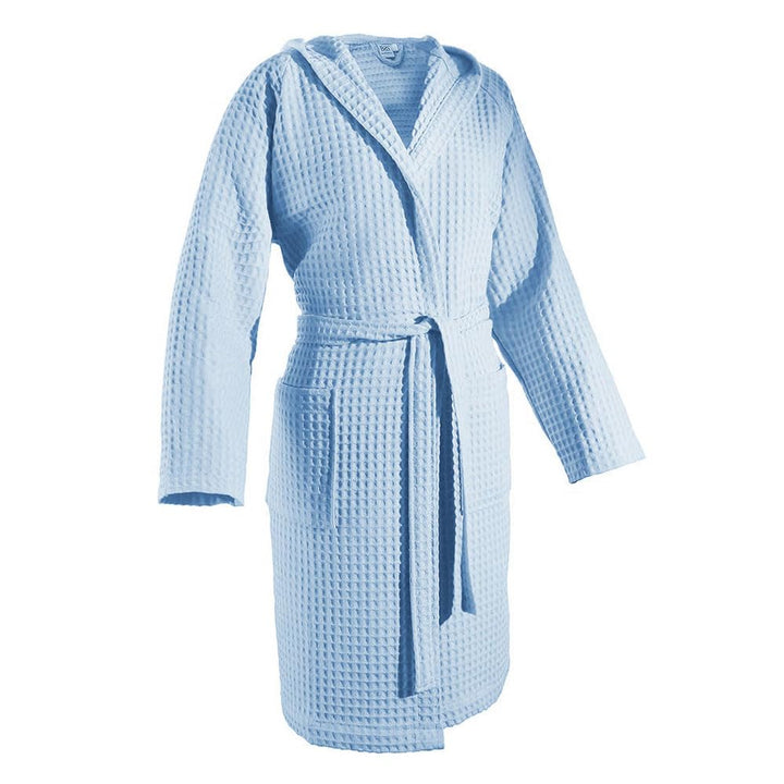 Accappatoio nido d'ape in cotone con cintura girovita