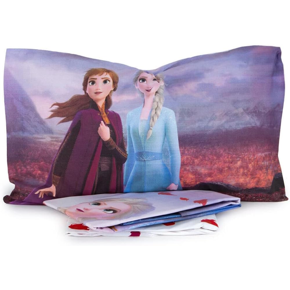 DISNEY-MARVEL Completo lenzuola, set 3 pezzi, sotto con angoli, sopra, federa, 100% Cotone