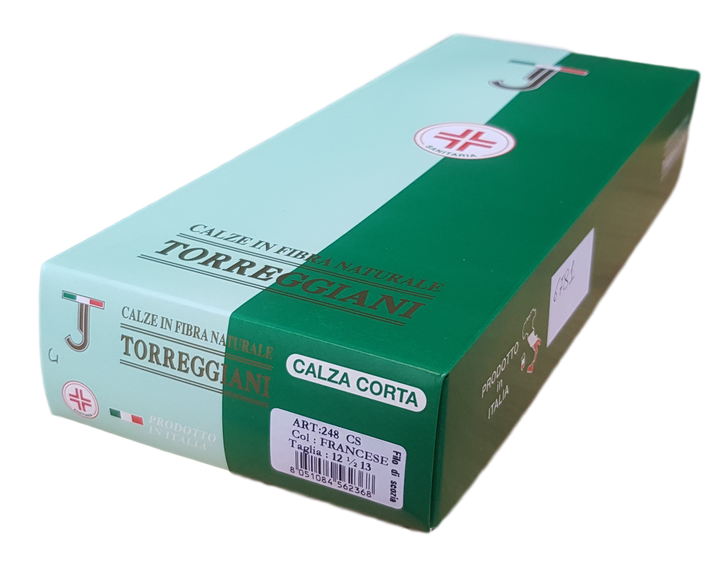 TORREGGIANI 6 Calza uomo sanitaria corta 100% filo scozia art. 248 - Cassaniti
