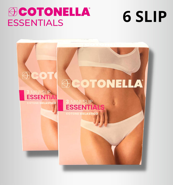 COTONELLA - Slip Donna Cotone Pacco da 3 Mutande Cotone sulla Pelle Art. 3165 - Cassaniti