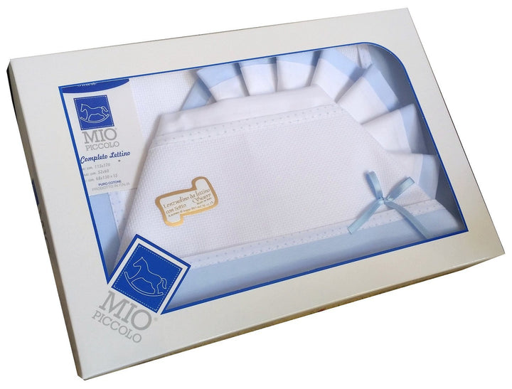 MIO PICCOLO Composè lettino/culla tela aida da ricamare con piega liscia - Cassaniti