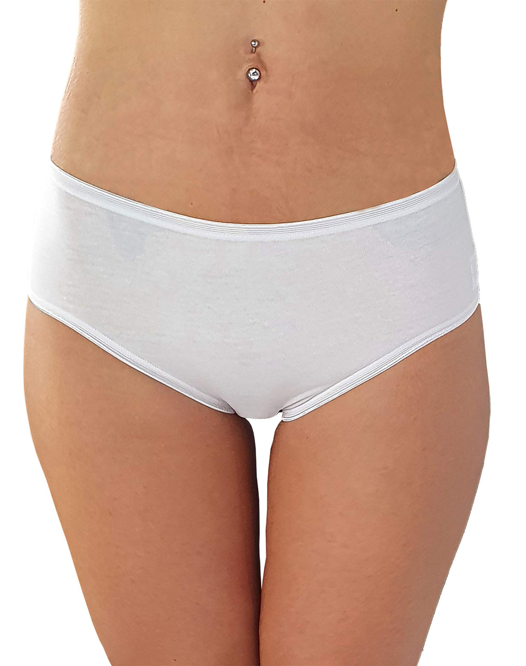 COTONELLA Slip Midi Donna in Cotone Elasticizzato Art. 3940 - Confezione da 3 Pezzi - Cassaniti