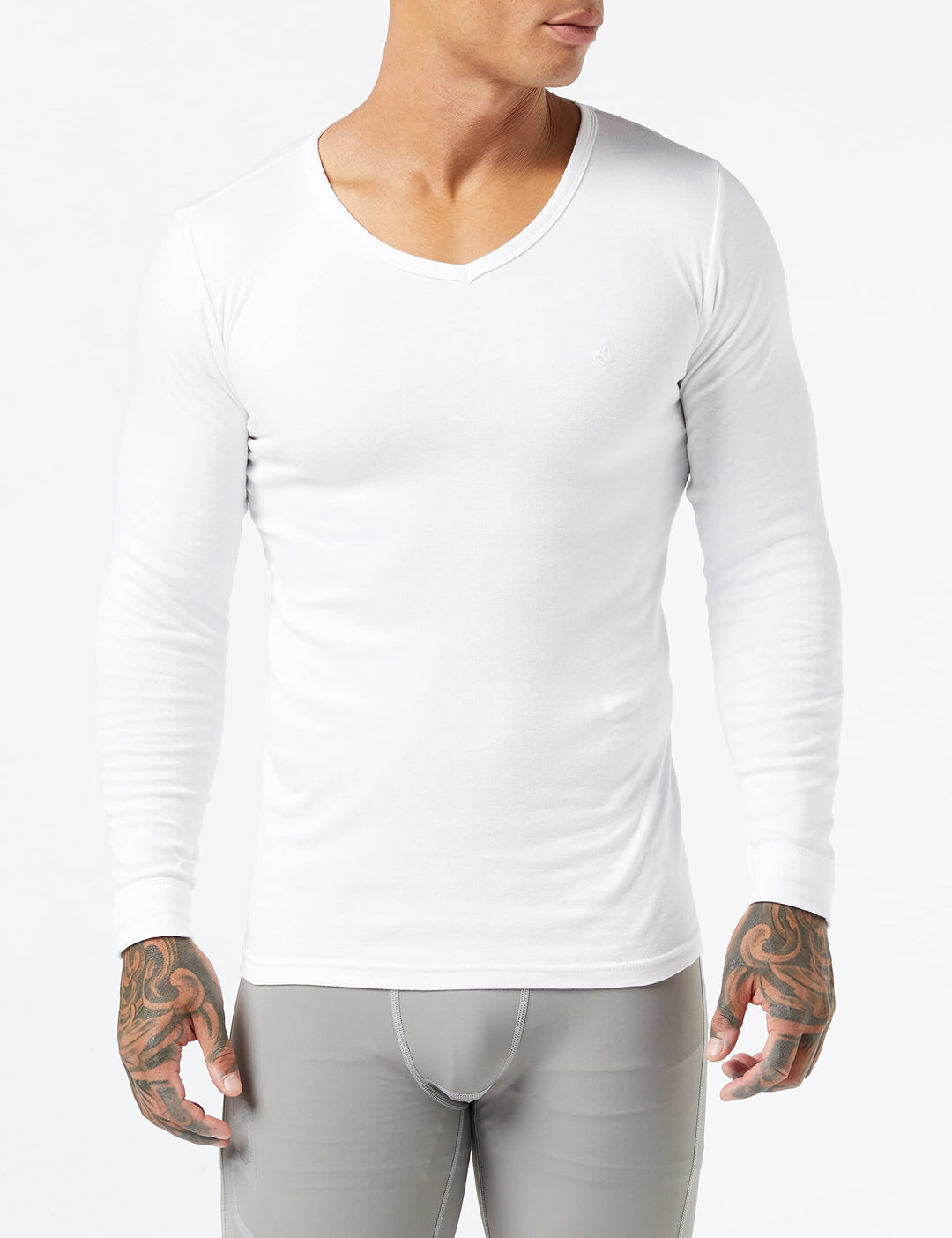 NAVIGARE 3 Maglia uomo intima caldo cotone maniche lunghe scollo a V art. 114 - Cassaniti