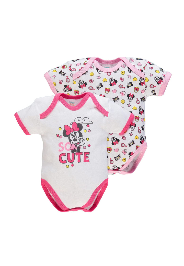 ELLEPI Body Disney Mezza Manica Neonato Cotone Minnie Topolino Confezione 2 Pz - Cassaniti