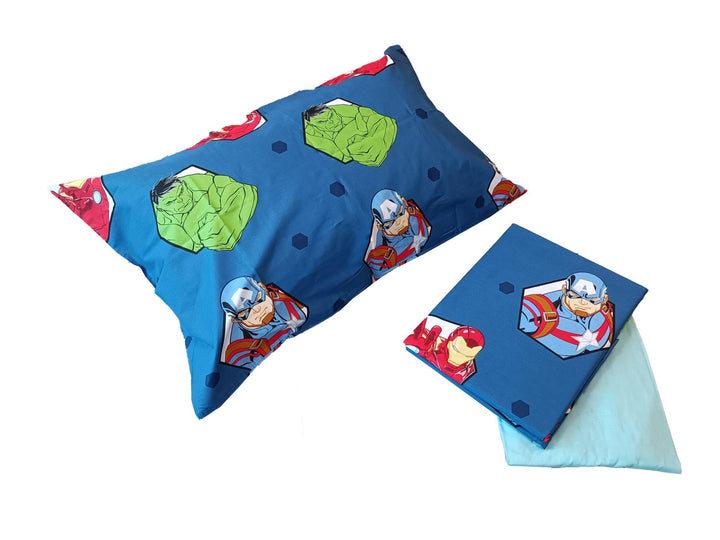 DISNEY-MARVEL Completo Letto, Lenzuolo Sopra, Lenzuolo Con Angoli, Federa. 100% Cotone