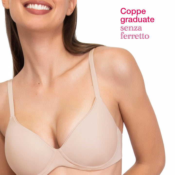 SIèLEI Reggiseno coppe graduate senza ferretto coppa B Art. 1556