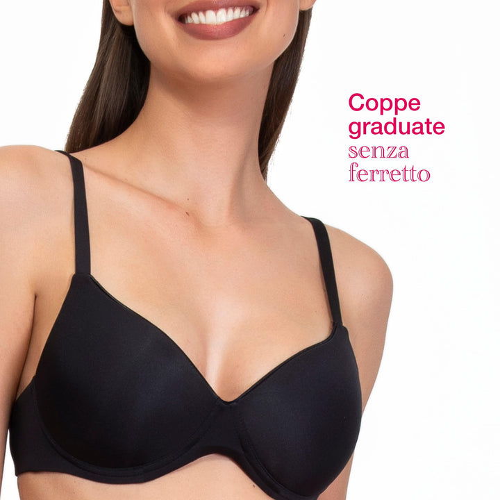 SIèLEI Reggiseno coppe graduate senza ferretto coppa B Art. 1556