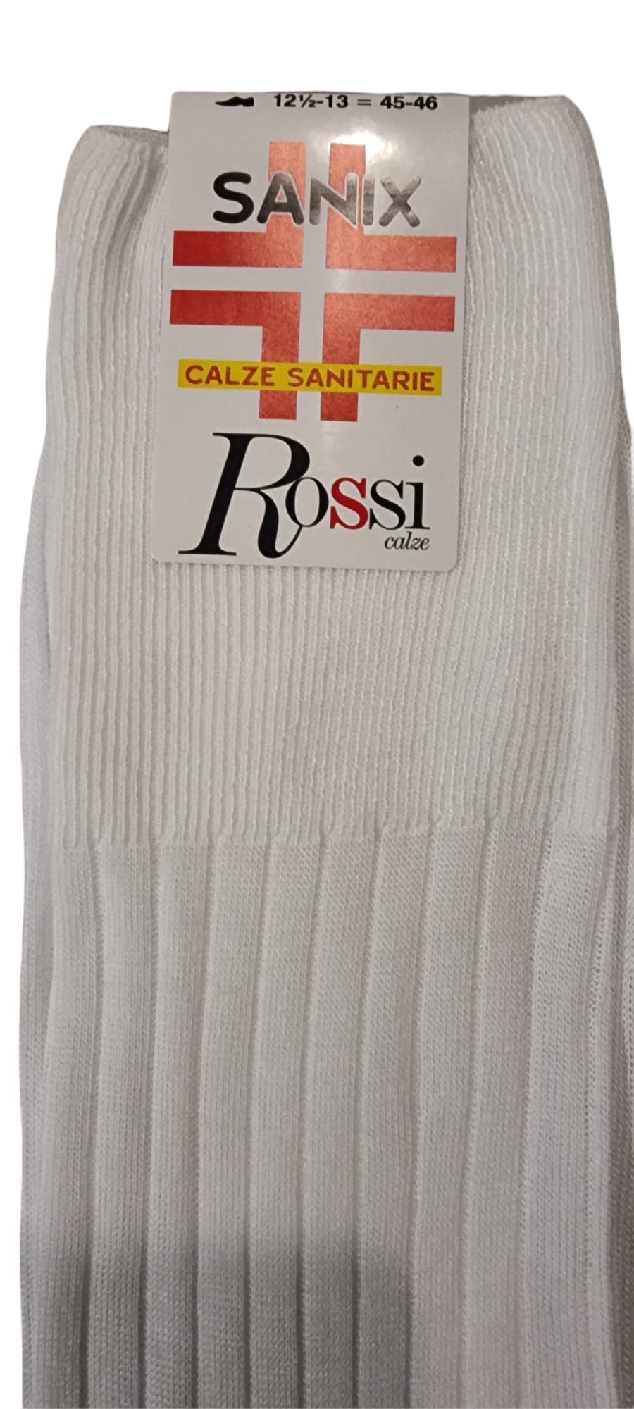 ROSSI 6 Calza uomo lunga sanitaria 100% filo scozia elastico relax art. 200 - Cassaniti