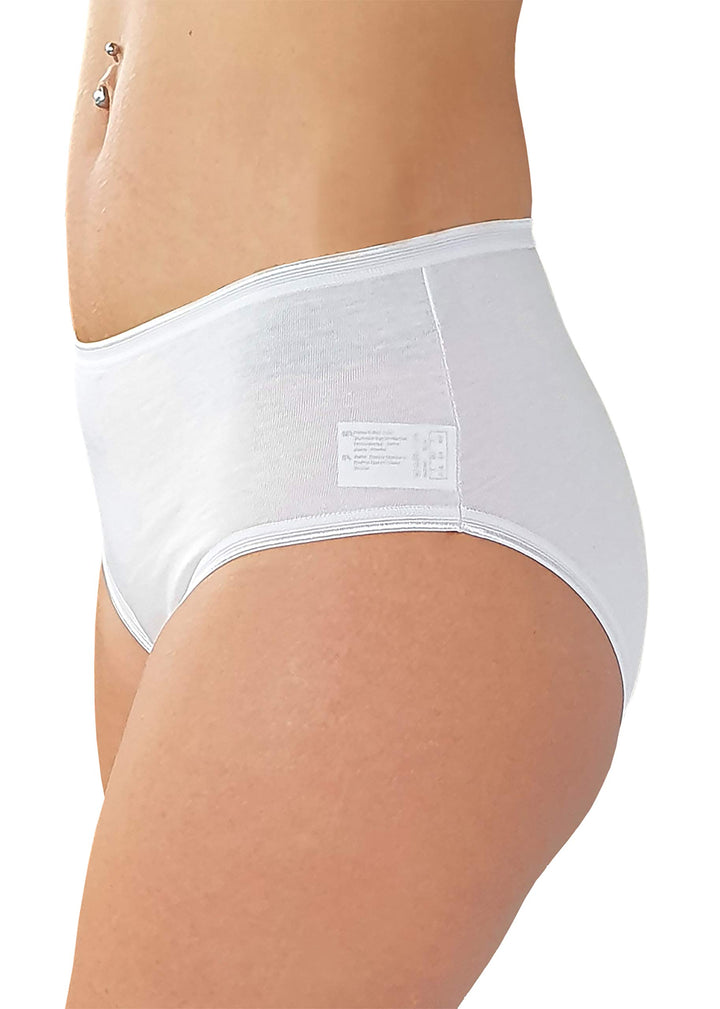 COTONELLA Slip Midi Donna in Cotone Elasticizzato Art. 3940 - Confezione da 3 Pezzi - Cassaniti