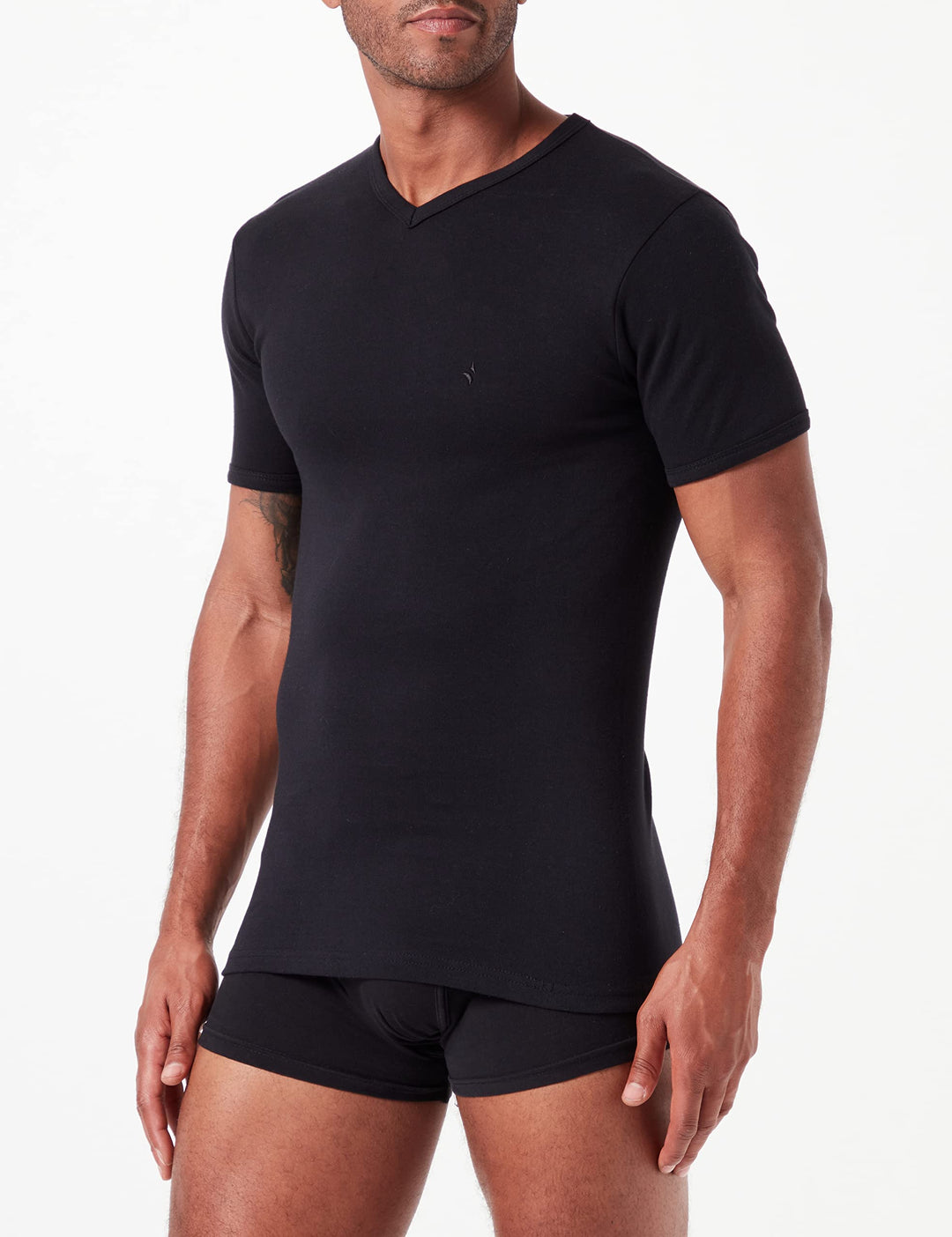 NAVIGARE 3 T-shirt uomo scollo a V caldo cotone art. 112 - Cassaniti