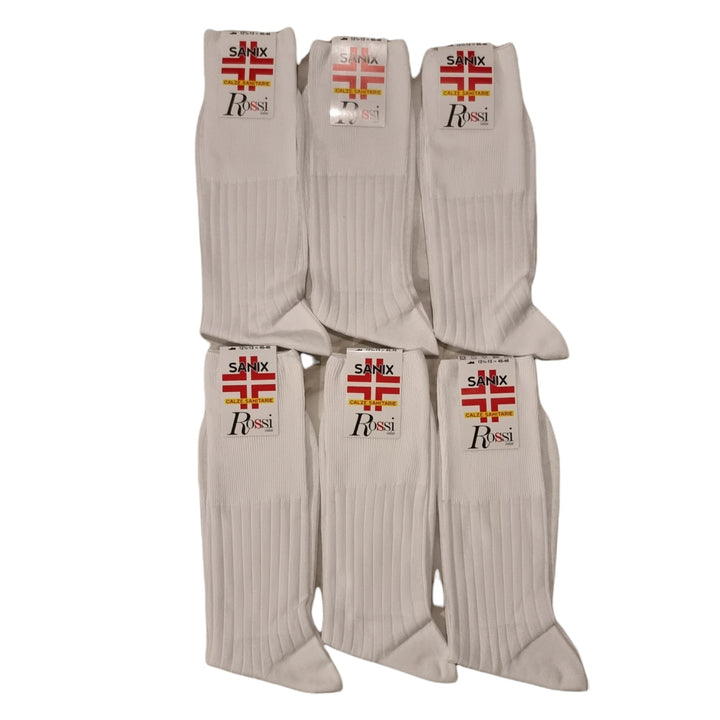ROSSI 6 Calza uomo lunga sanitaria 100% filo scozia elastico relax art. 200 - Cassaniti