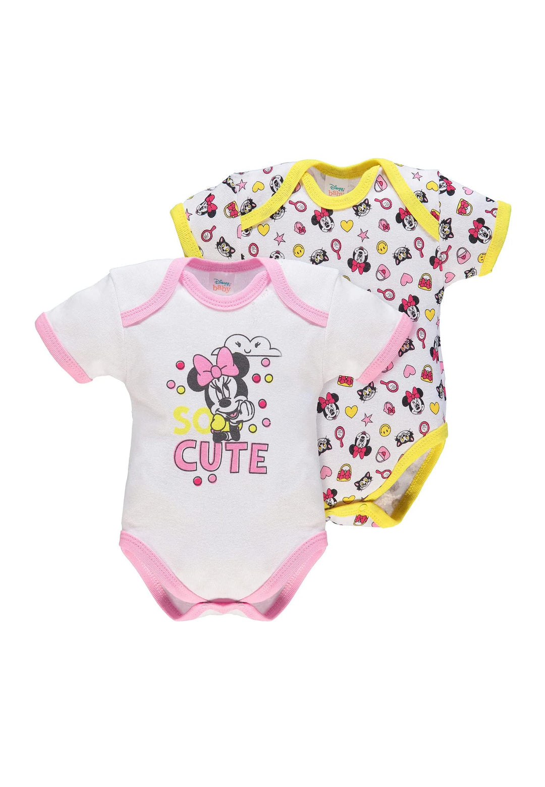 ELLEPI Body Disney Mezza Manica Neonato Cotone Minnie Topolino Confezione 2 Pz - Cassaniti