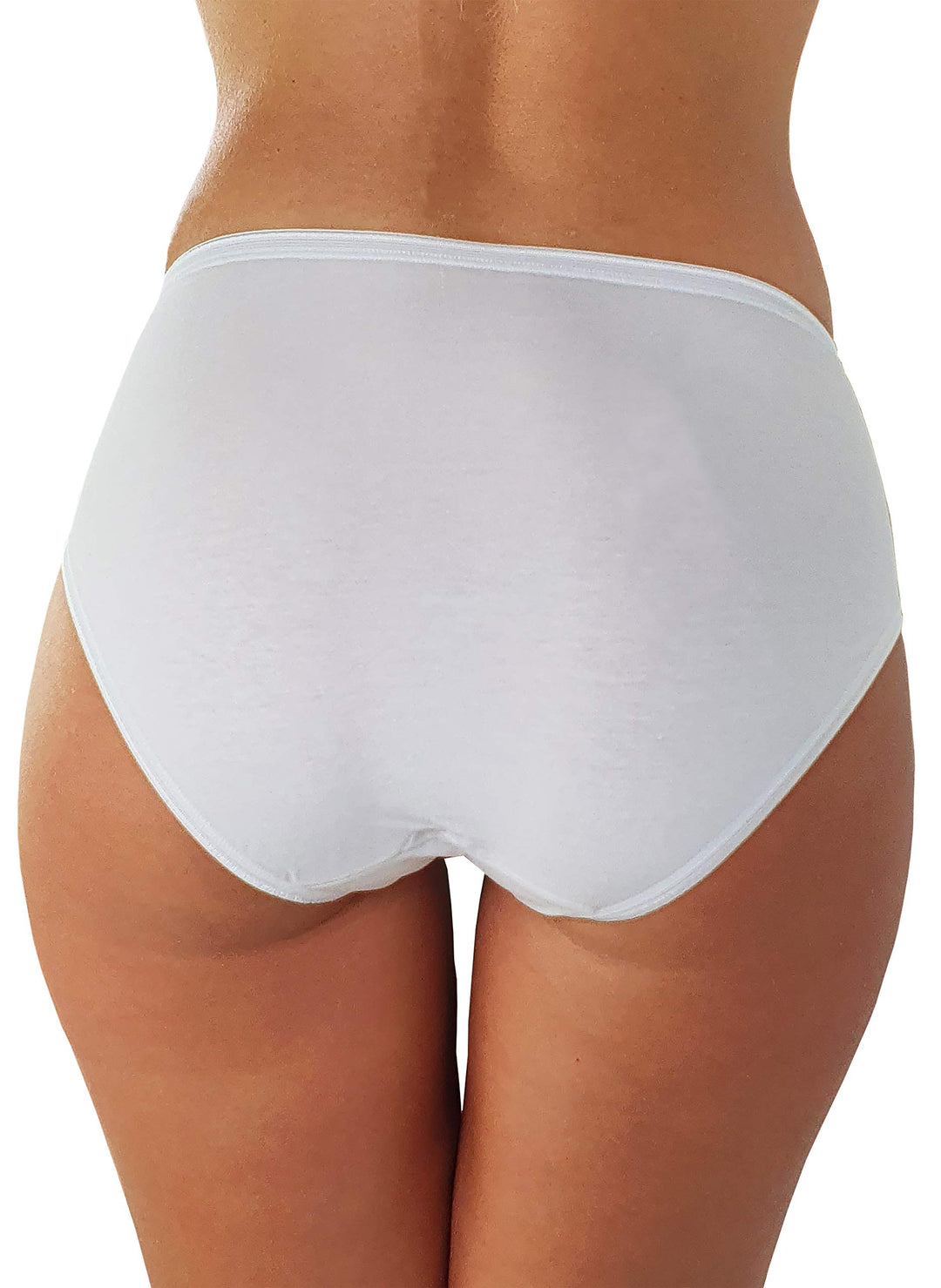 COTONELLA Slip Midi Donna in Cotone Elasticizzato Art. 3940 - Confezione da 3 Pezzi - Cassaniti