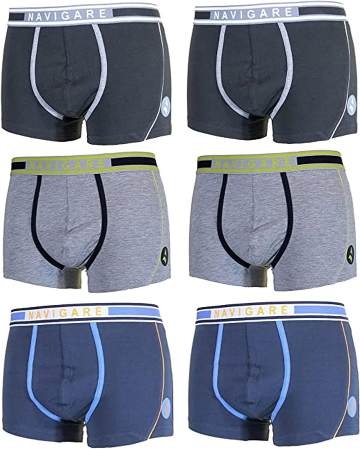 NAVIGARE 6 Boxer ragazzo fantasia moda da 3 a 16 anni - Cassaniti