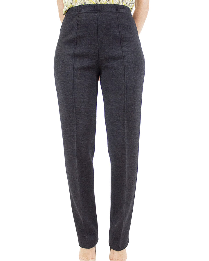 CARLA FERRONI Pantalone Donna in Lana Jersey Elasticizzato Vita Alta Art. 6626