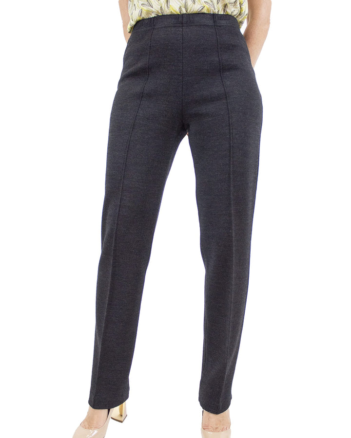 CARLA FERRONI Pantalone Donna in Lana Jersey Elasticizzato Vita Alta Art. 6626