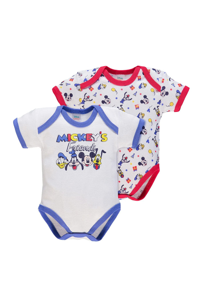 ELLEPI Body Disney Mezza Manica Neonato Cotone Minnie Topolino Confezione 2 Pz - Cassaniti